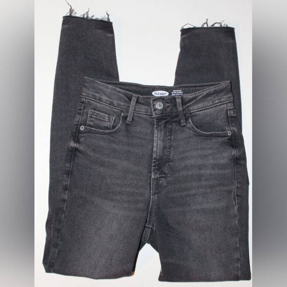 New Old Navy Rockstar Super Skinny 360 Stretch Extra High Rise Jeans Size 0